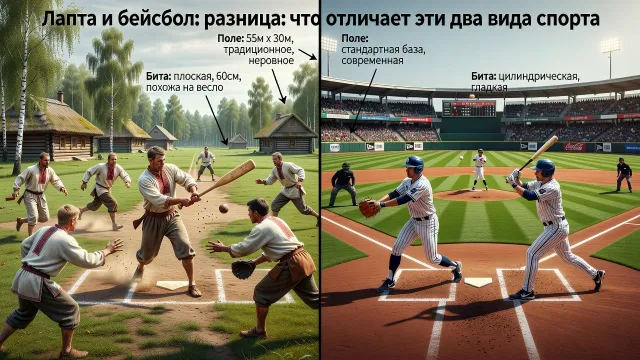 Лапта и бейсбол разница: что отличает эти два вида спорта