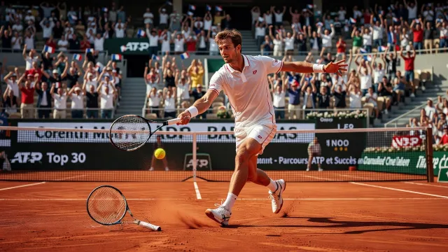 Французский теннисист Корентен Муте: биография, путь в рейтинге ATP, достижения на турнирах Большого шлема и анализ матчей