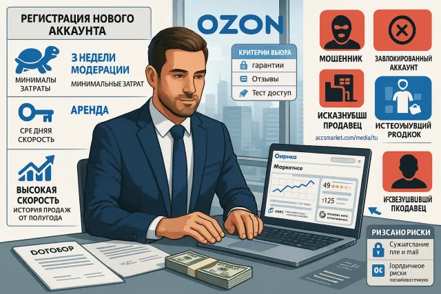 Как выбрать и купить аккаунт Ozon для бизнеса: особенности покупки, аренды и продажи
